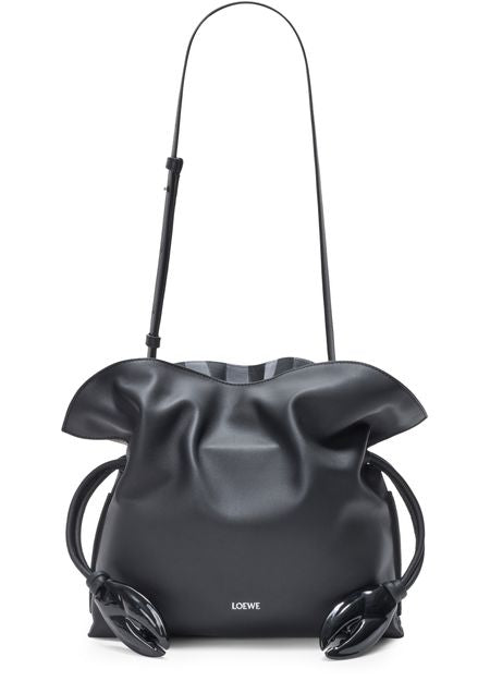 Loewe Medium chequered Flamenco intarsio bag in Black Multicolor — view 4
