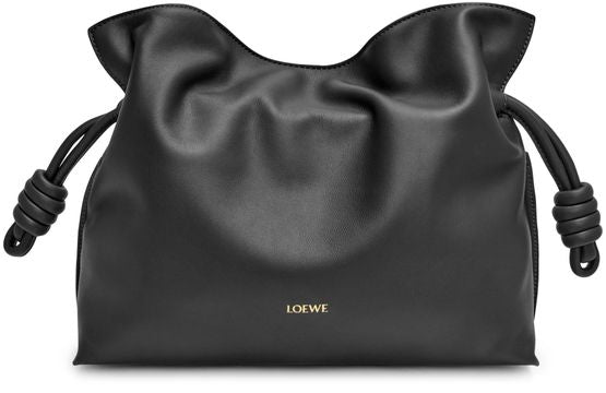 Loewe Medium Flamenco clutch in nappa calfskin in Black — view 1