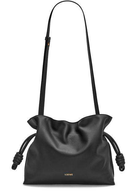 Loewe Medium Flamenco clutch in nappa calfskin in Black — view 4