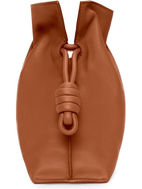Loewe Medium Flamenco clutch in nappa calfskin in Squirrel — view 3