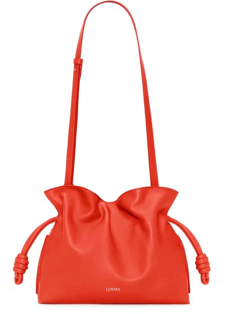 Loewe Medium Flamenco clutch in nappa calfskin in Sunrise Orange — view 4