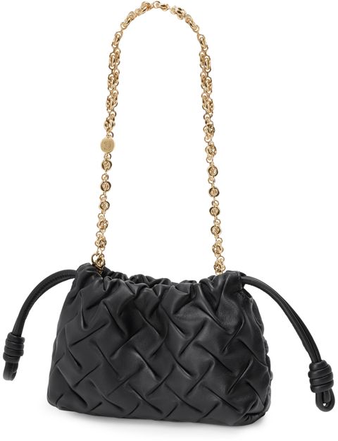 Loewe Mini Flamenco Purse in pinched nappa in black — view 2