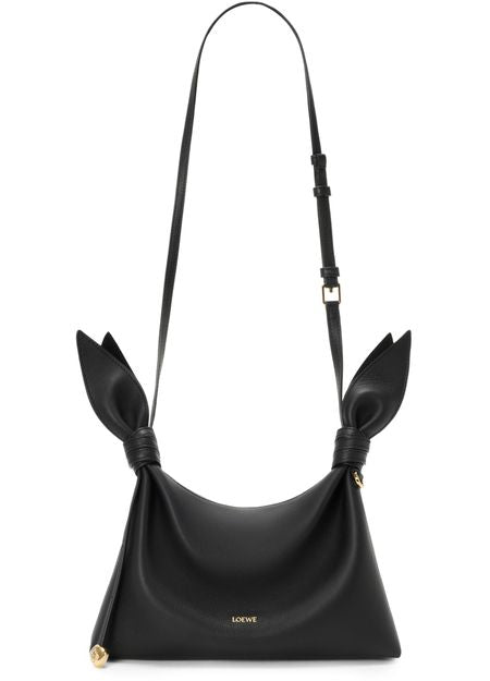 Loewe Mini Scarf shoulder bag in smooth calfskin in Black — view 4