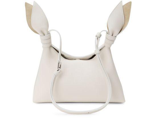 Loewe Mini Scarf shoulder bag in smooth calfskin in Soft White — view 3