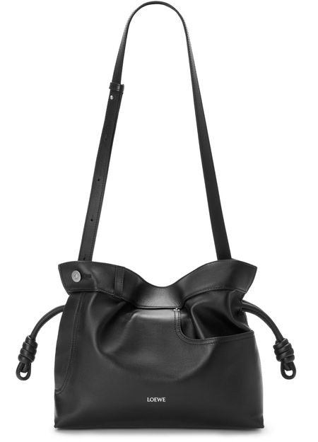 Loewe Panta medium Flamenco clutch in Black — view 4