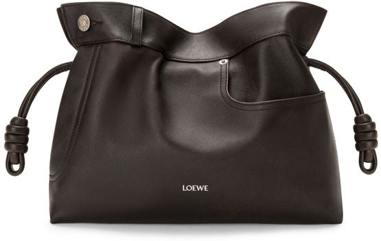 Loewe Panta medium Flamenco clutch in Vintage Brown — view 1