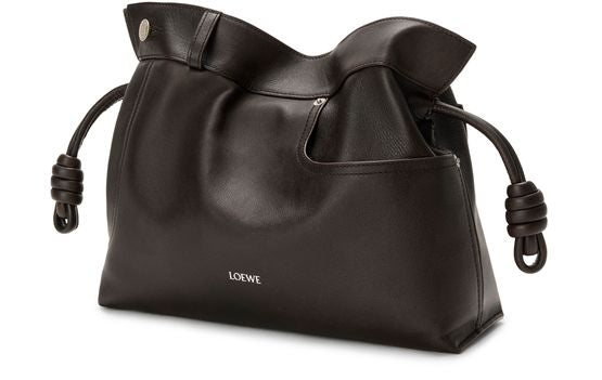 Loewe Panta medium Flamenco clutch in Vintage Brown — view 2