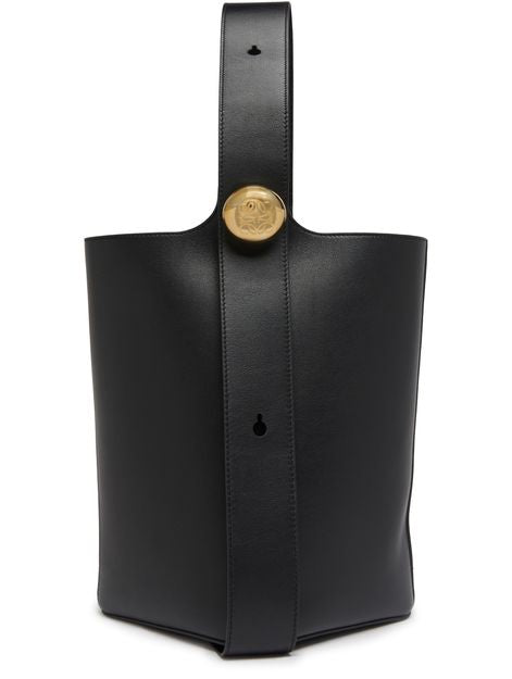 Loewe Pebble bucket bag in Black — view 2