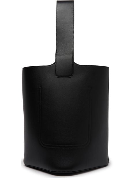 Loewe Pebble bucket bag in Black — view 3