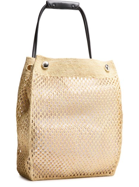 Loewe Pebble Honeycomb Hobo in raffia in Natural — view 2