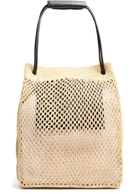 Loewe Pebble Honeycomb Hobo in raffia in Natural — view 3