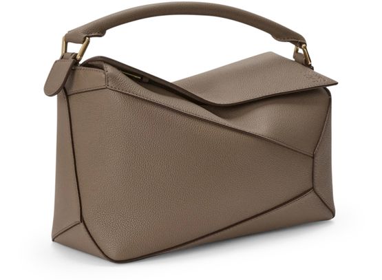 Loewe Puzzle Edge medium bag in Taupe — view 2
