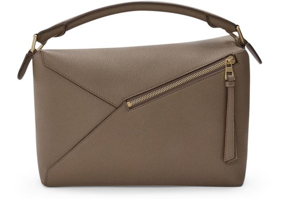 Loewe Puzzle Edge medium bag in Taupe — view 3