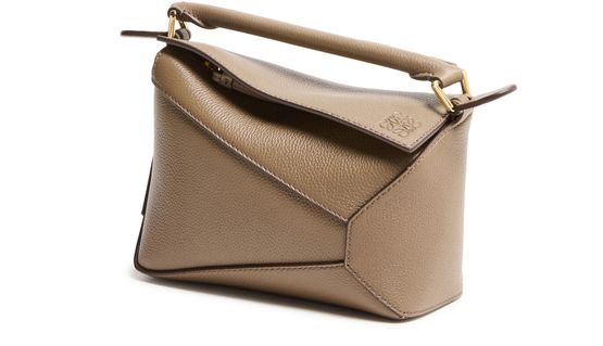Loewe Puzzle Edge mini bag in Taupe — view 1
