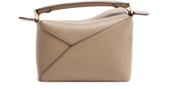 Loewe Puzzle Edge mini bag in Taupe — view 3