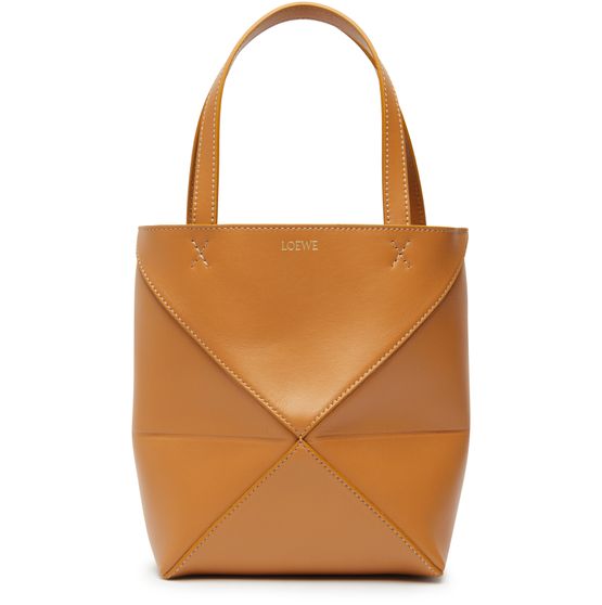 Loewe Puzzle mini tote bag in Warm Desert — view 1
