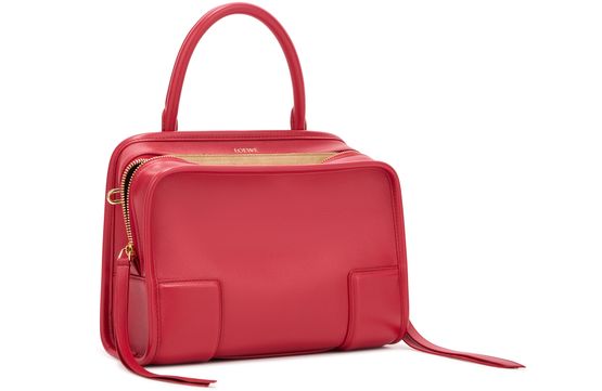 Loewe Small Amazona 180 bag in soft calfskin in Carmine Red — view 2