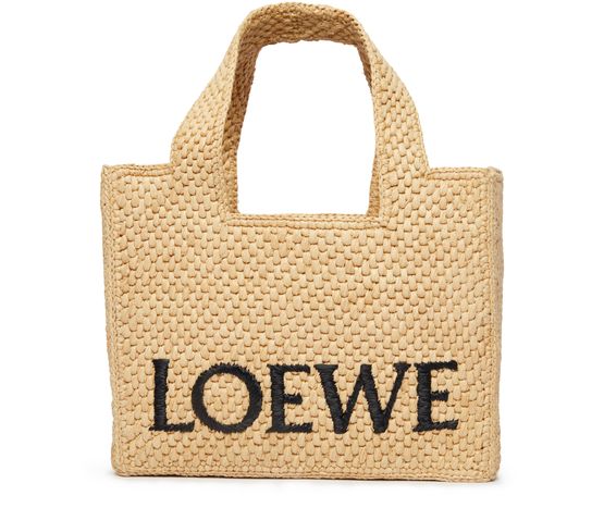 Loewe Small tote bag with logo in Natural — view 1