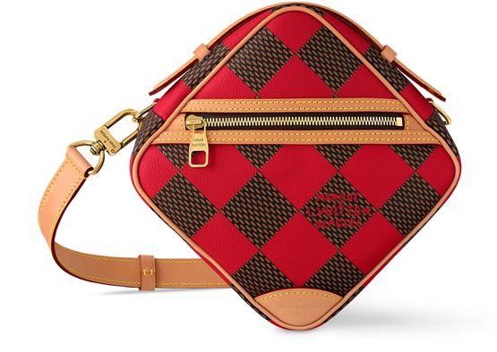 Louis Vuitton Chess Messenger in Red — view 1