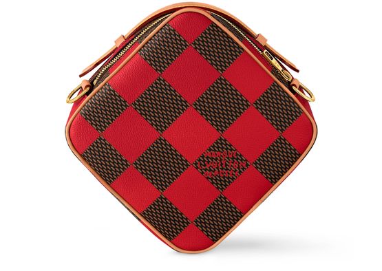 Louis Vuitton Chess Messenger in Red — view 3