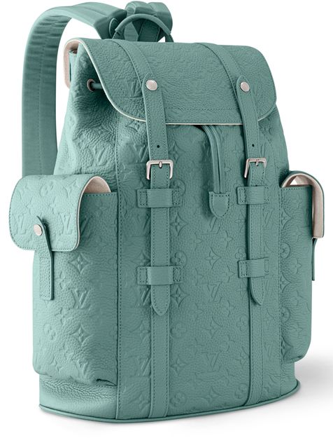 Louis Vuitton Christopher MM in Turquoise — view 2
