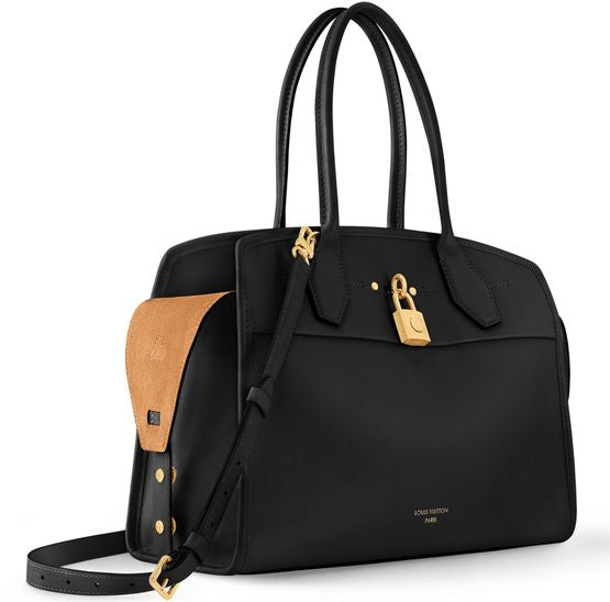 Louis Vuitton City Steamer Soft MM in Black — view 2