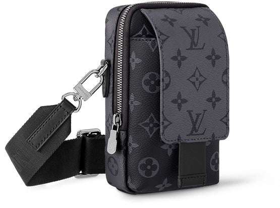 Louis Vuitton Double Phone Pouch NM in Black — view 2