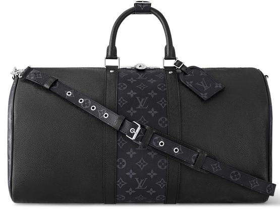 Louis Vuitton Keepall 50 Bandoulière in Black — view 1