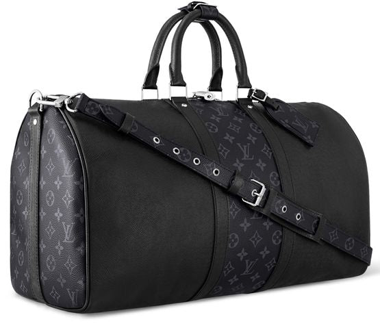 Louis Vuitton Keepall 50 Bandoulière in Black — view 2