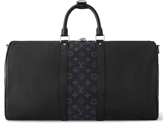 Louis Vuitton Keepall 50 Bandoulière in Black — view 3