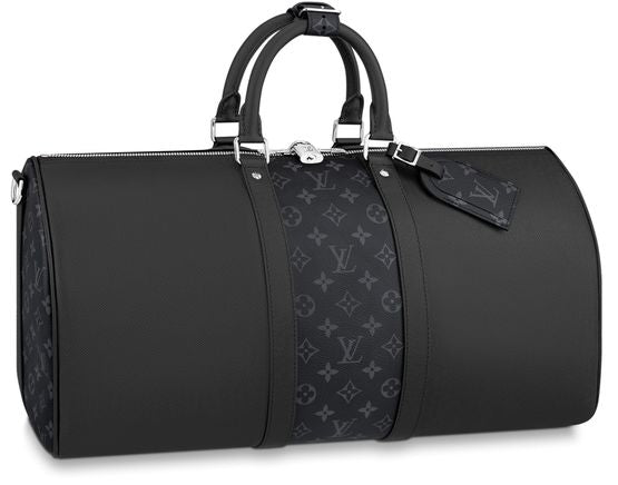 Louis Vuitton Keepall 50 Bandoulière in Black — view 4
