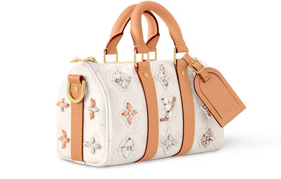 Louis Vuitton Keepall Bandoulière 25 in White — view 2