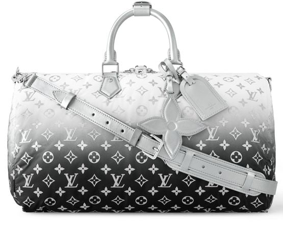 Louis Vuitton Keepall Bandoulière 45 in Silver — view 1