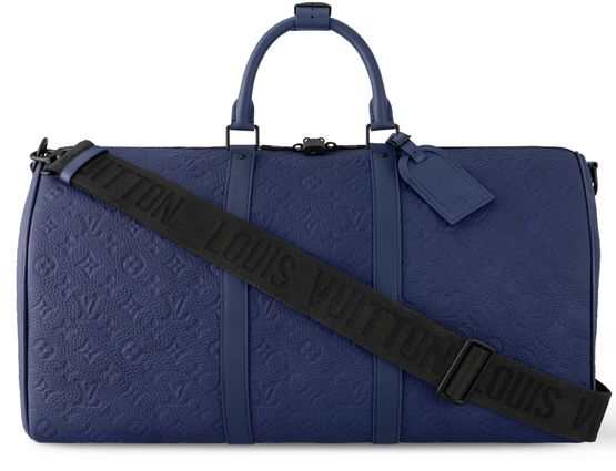 Louis Vuitton Keepall Bandoulière 50 in Dark Blue — view 1