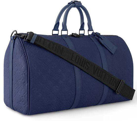 Louis Vuitton Keepall Bandoulière 50 in Dark Blue — view 2