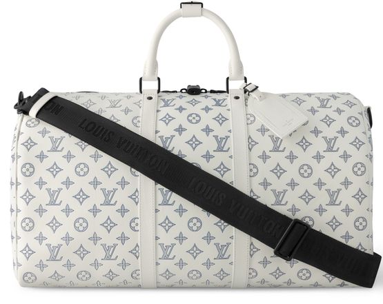 Louis Vuitton Keepall Bandoulière 50 in White — view 1