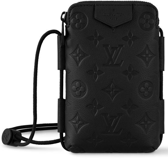 Louis Vuitton Lace Up Pouch in Black — view 1