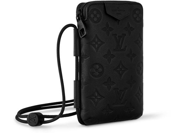 Louis Vuitton Lace Up Pouch in Black — view 2