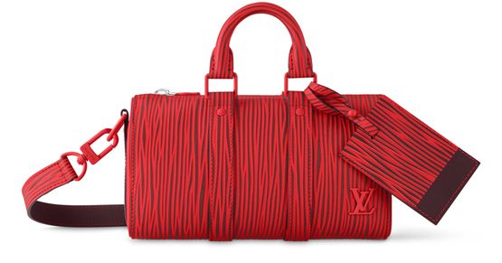 Louis Vuitton LV x Park Seo-Bo Keepall Bandoulière 25 in Red — view 1