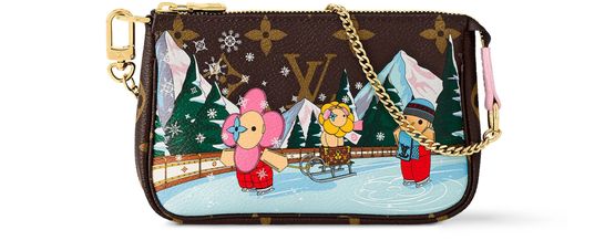 Louis Vuitton Mini Pochette Accessoires in Brown — view 1