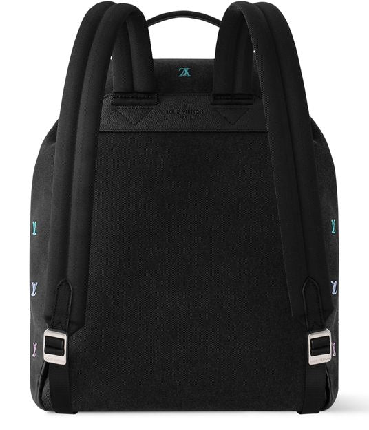 Louis Vuitton Montsouris Backpack in Black — view 3
