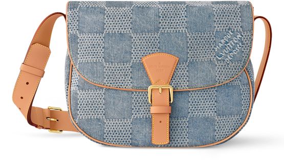 Louis Vuitton Montsouris Messenger MM in Turquoise — view 1