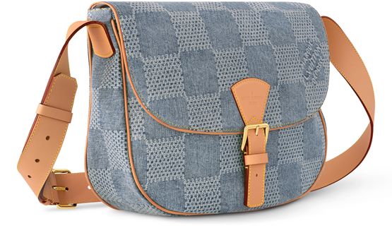 Louis Vuitton Montsouris Messenger MM in Turquoise — view 2