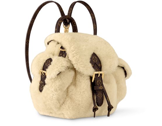 Louis Vuitton Nano Teddy Backpack in Beige — view 2