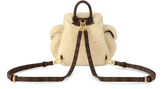 Louis Vuitton Nano Teddy Backpack in Beige — view 3