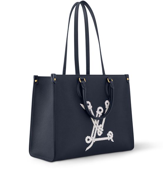 Louis Vuitton OnTheGo MM in Dark Blue — view 2
