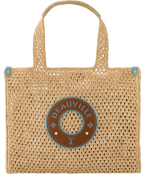 Louis Vuitton OnTheGo MM Deauville in Beige — view 1