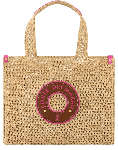 Louis Vuitton OnTheGo MM Forte dei Marmi in Beige — view 1