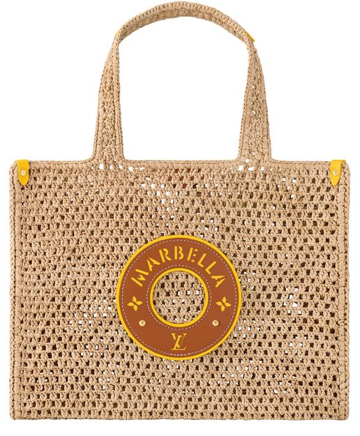 Louis Vuitton OnTheGo MM Marbella in Beige — view 1