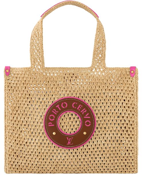 Louis Vuitton OnTheGo MM Porto Cervo in Beige — view 1